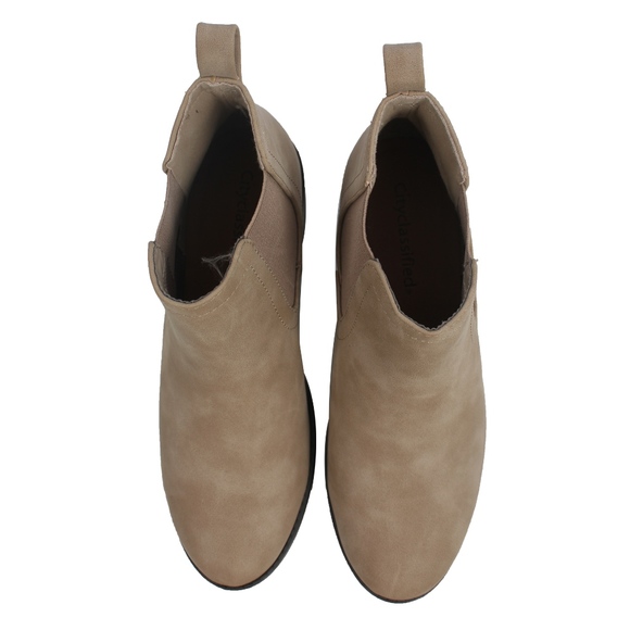 Dark Natural Chelsea Low Heel Ankle Boot - Picture 5 of 7